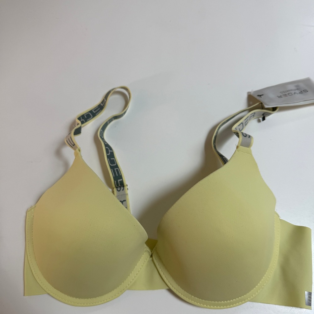 Spyder Underwire Bra Yellow Womens 36C New!